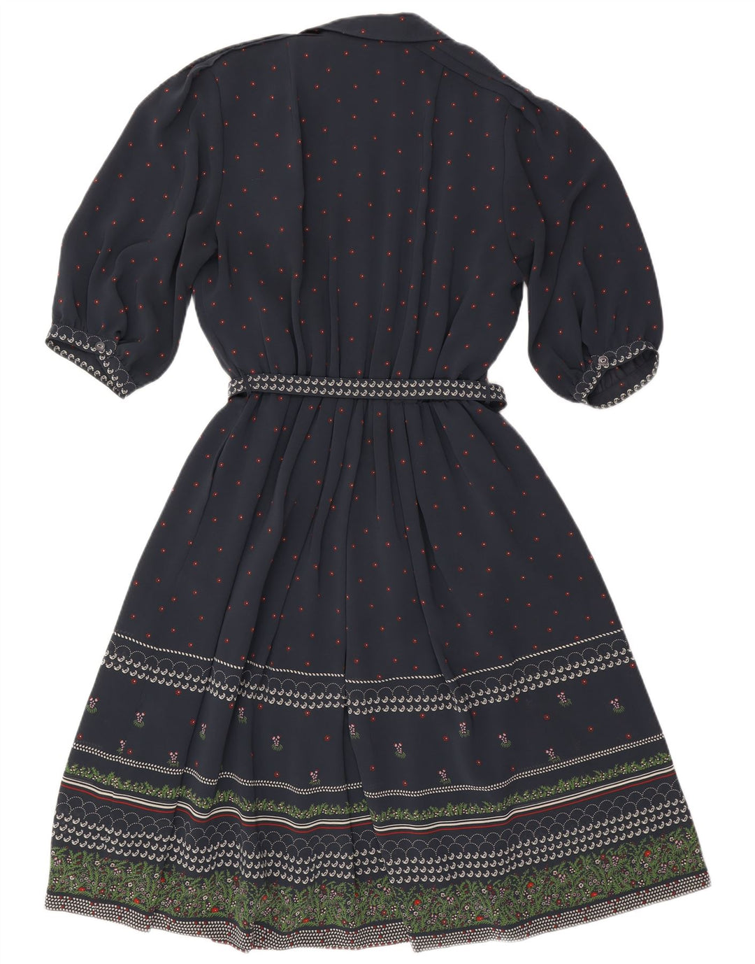 Rochie A-Line RALPH pentru femei cu mâneci 3/4 EU 46 XL Bleumarin Poliester Floral