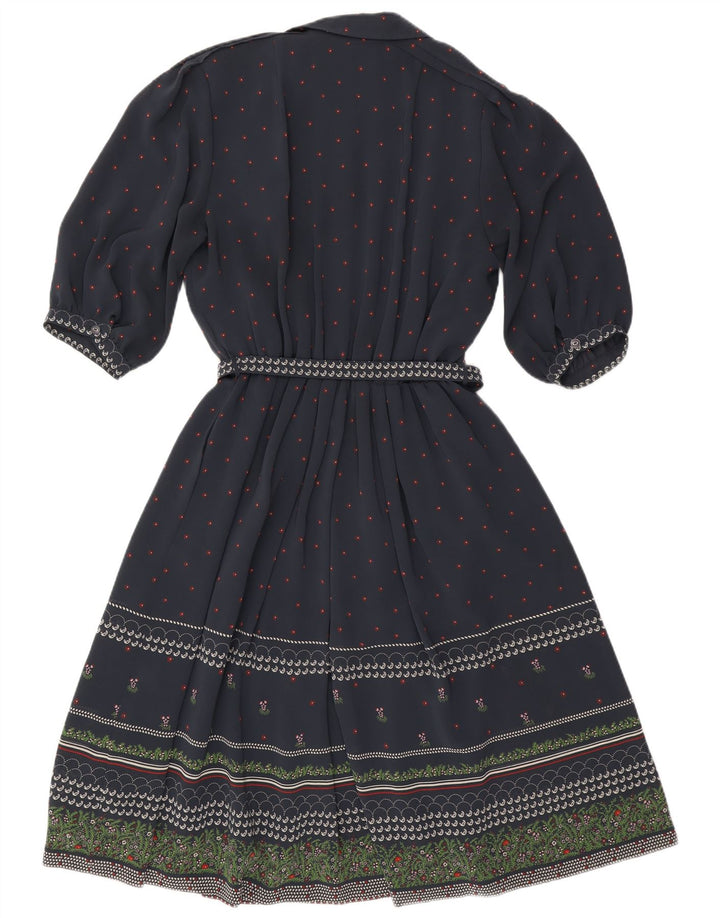 Rochie A-Line RALPH pentru femei cu mâneci 3/4 EU 46 XL Bleumarin Poliester Floral