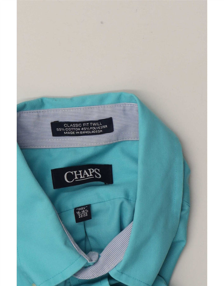 Cămașă pentru bărbați Chaps Classic Fit Mărimea 16 1/2 Mare Bumbac albastru