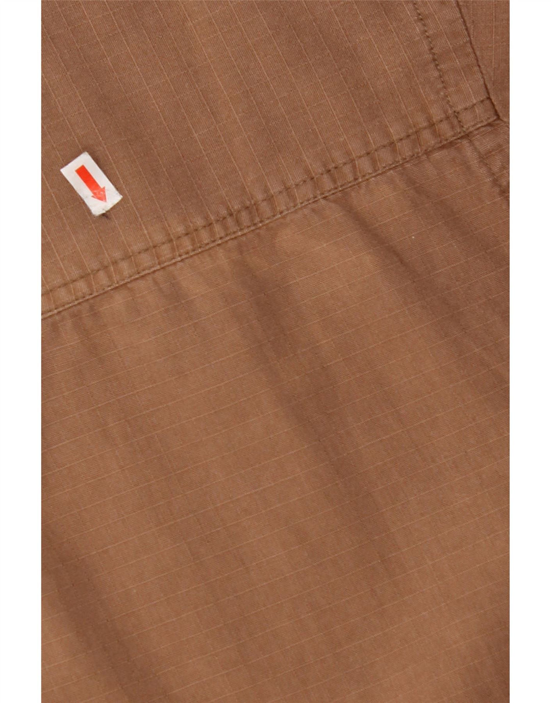 Cămașă cu mânecă scurtă pentru bărbați JEEP XL, bumbac cu carouri maro