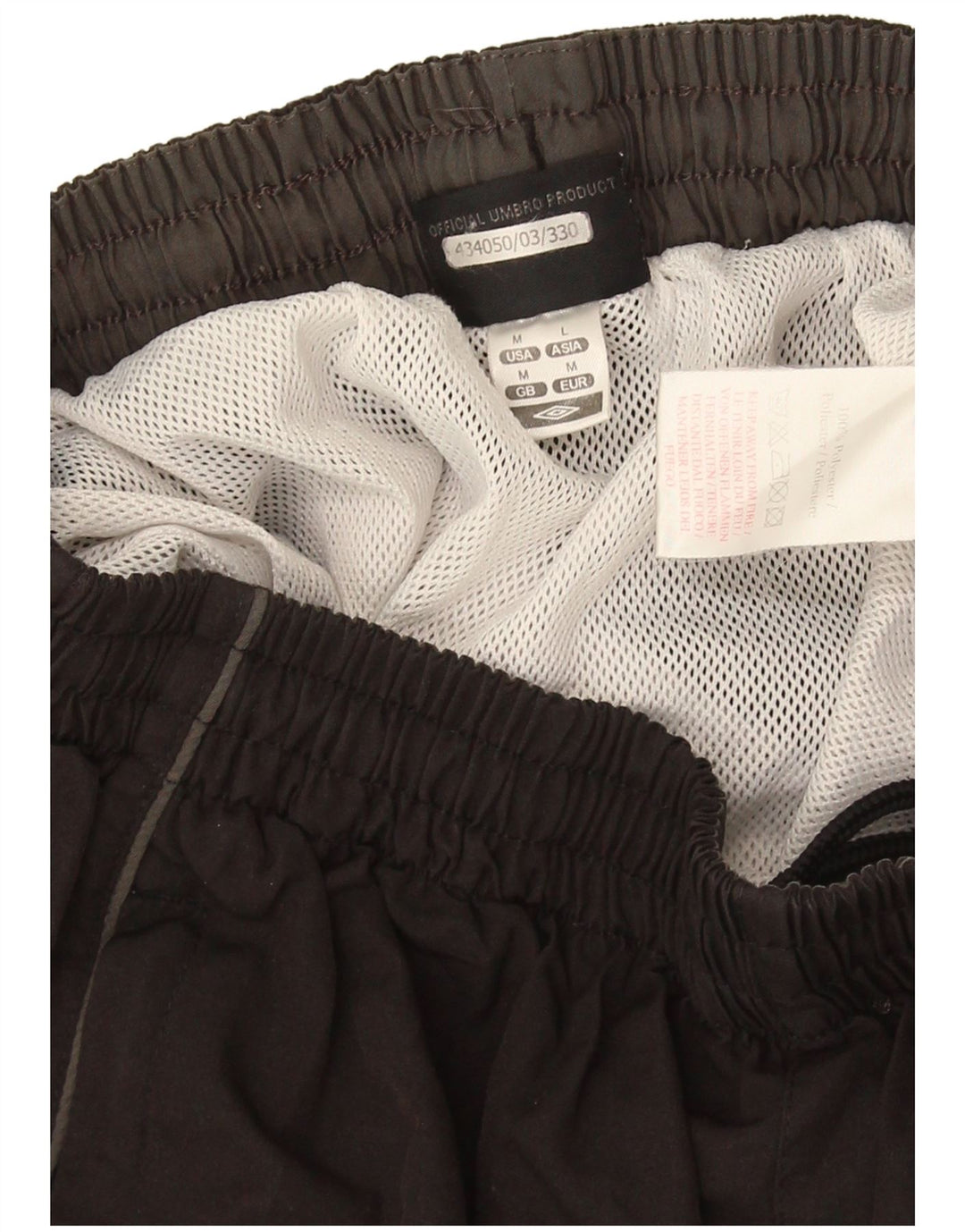 Pantaloni scurți sport Umbro pentru bărbați, poliester mediu negru