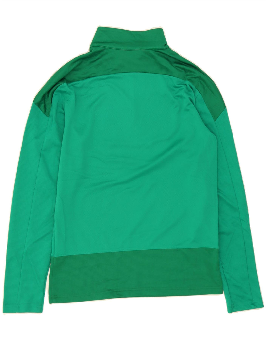 PUMA Mens Zip Neck Pullover Tracksuit Top Small Green Colourblock Vintage Puma and Second-Hand Puma from Messina Hembry 