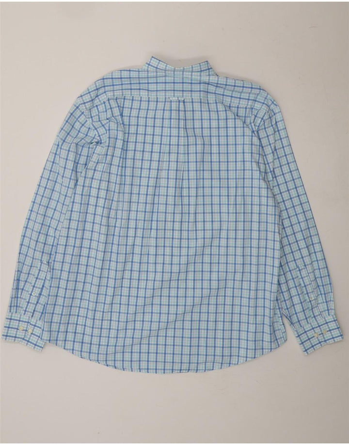 IZOD Mens Shirt XL Blue Check Cotton Vintage Izod and Second-Hand Izod from Messina Hembry 