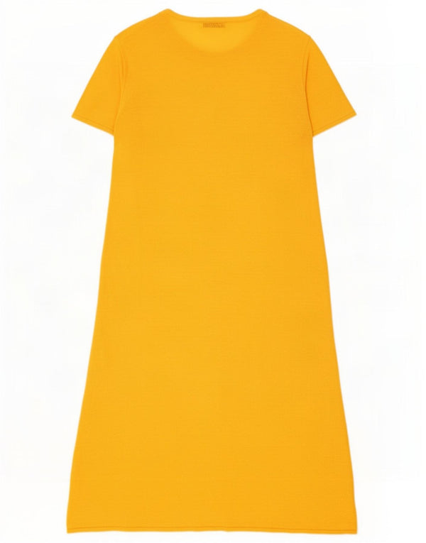 Rochie de pulover cu mâneci scurte pentru femei Zara UK 16 mare portocaliu in