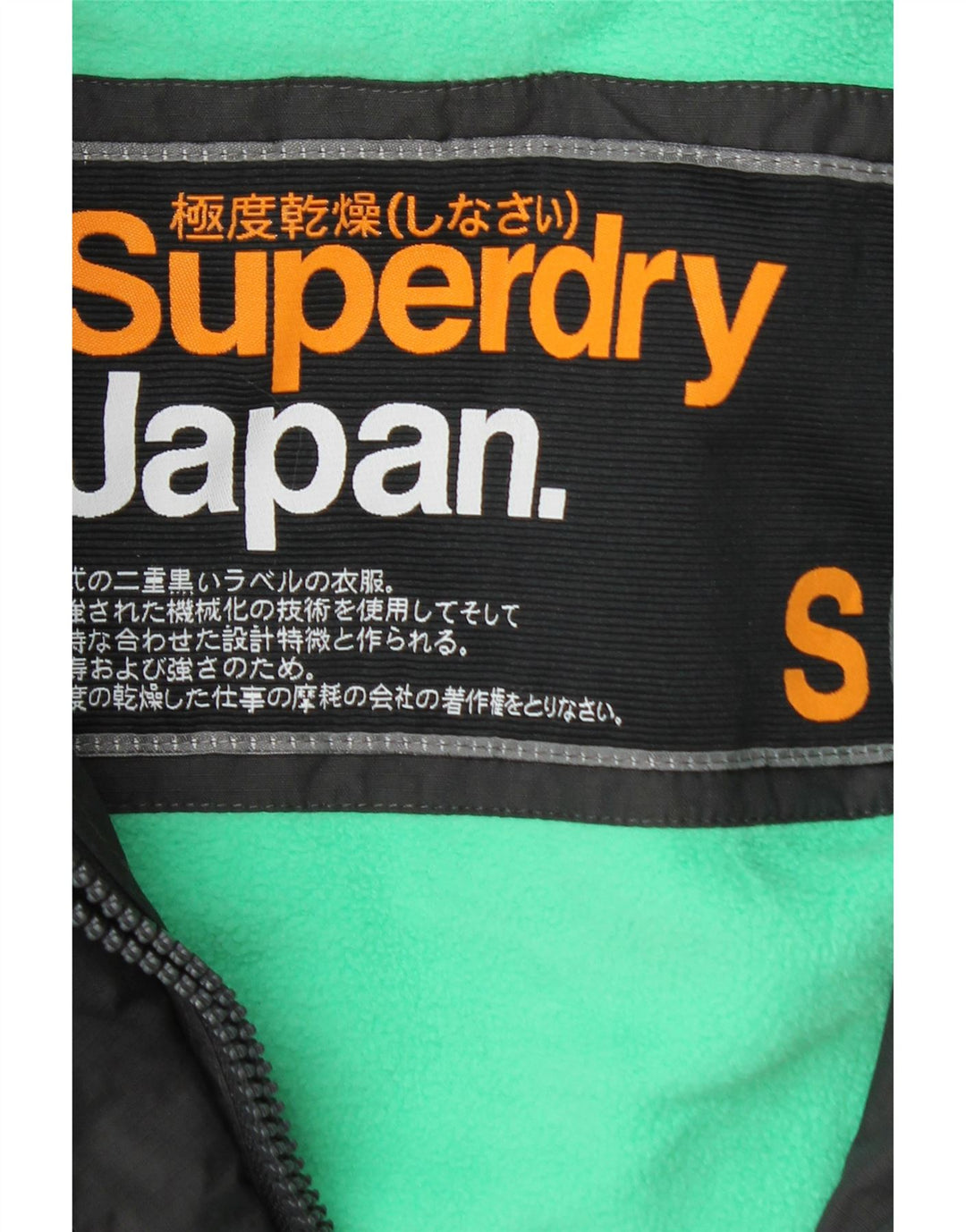 Jachetă Windbreaker cu glugă Superdry pentru femei UK 10 Small Gri Nylon