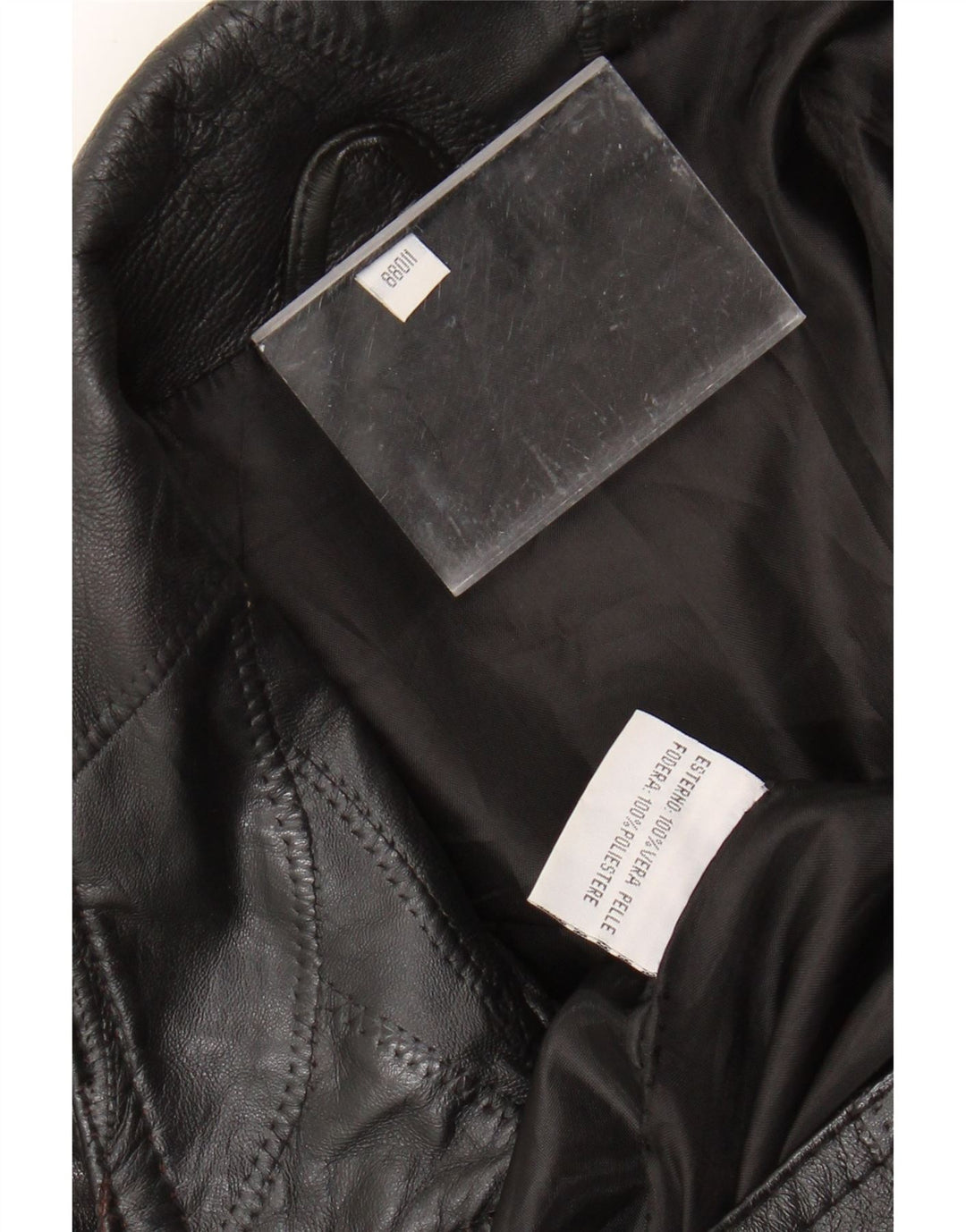 Jachetă de piele pentru bărbați VINTAGE UK 40, mare, neagră