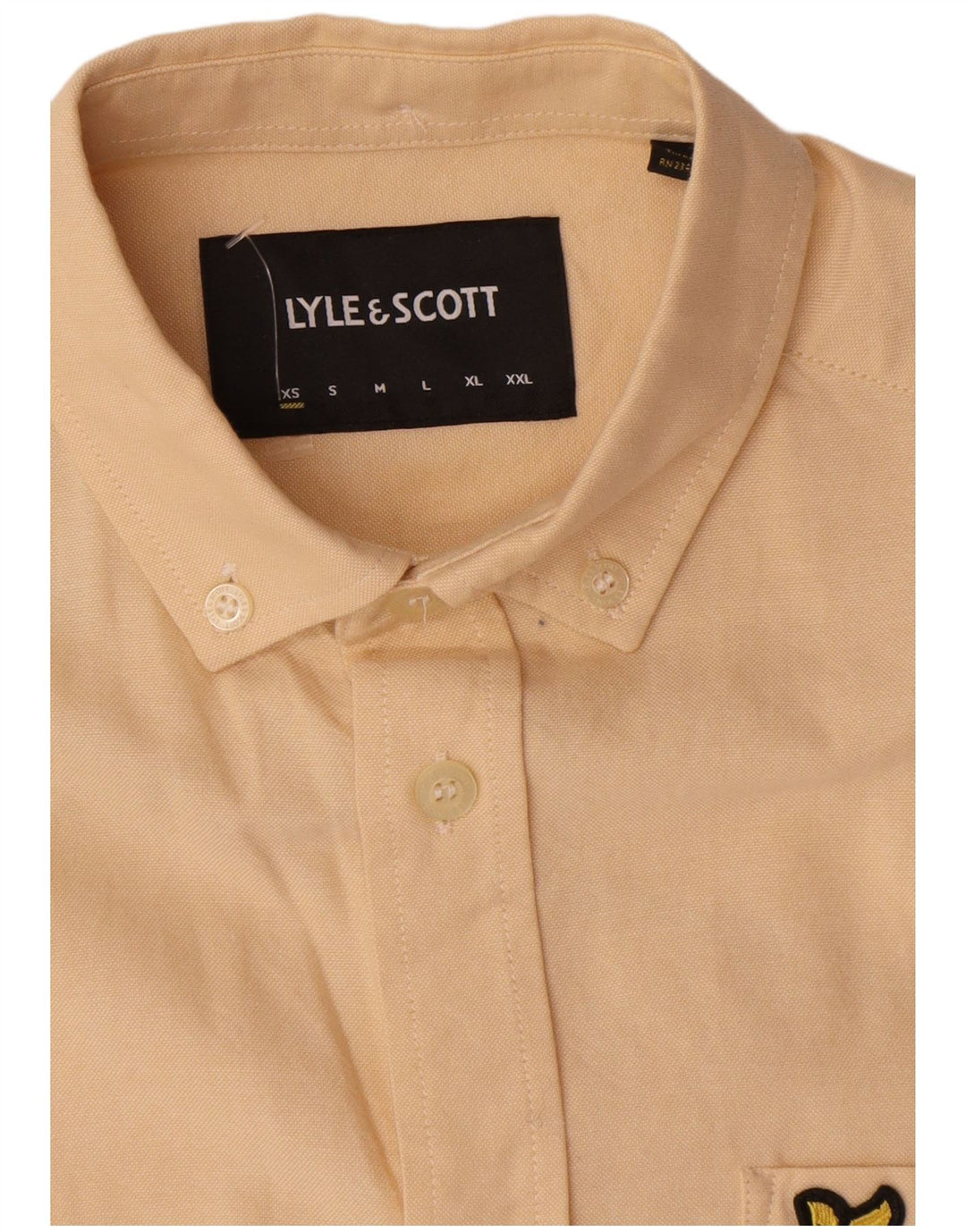 Cămașă pentru bărbați Lyle & Scott XS galben bumbac