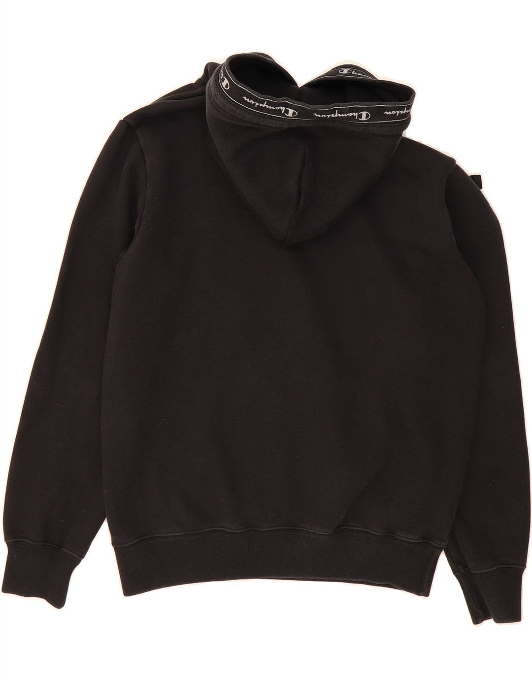 CHAMPION Mens Hoodie Jumper Small Black Vintage Champion and Second-Hand Champion from Messina Hembry 