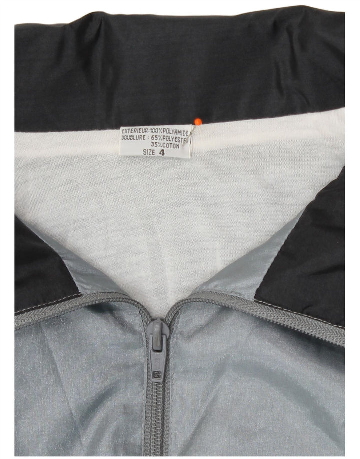 Trening pentru bărbați Vintage Top Jachetă XL Poliamidă geometrică gri