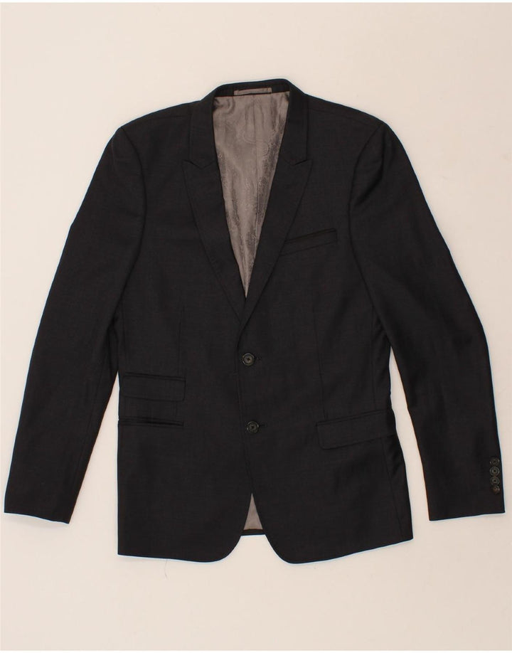 Costum pentru bărbați CHROM, 2 nasturi, 2 piese UK 38 Medium L32 L30 Negru
