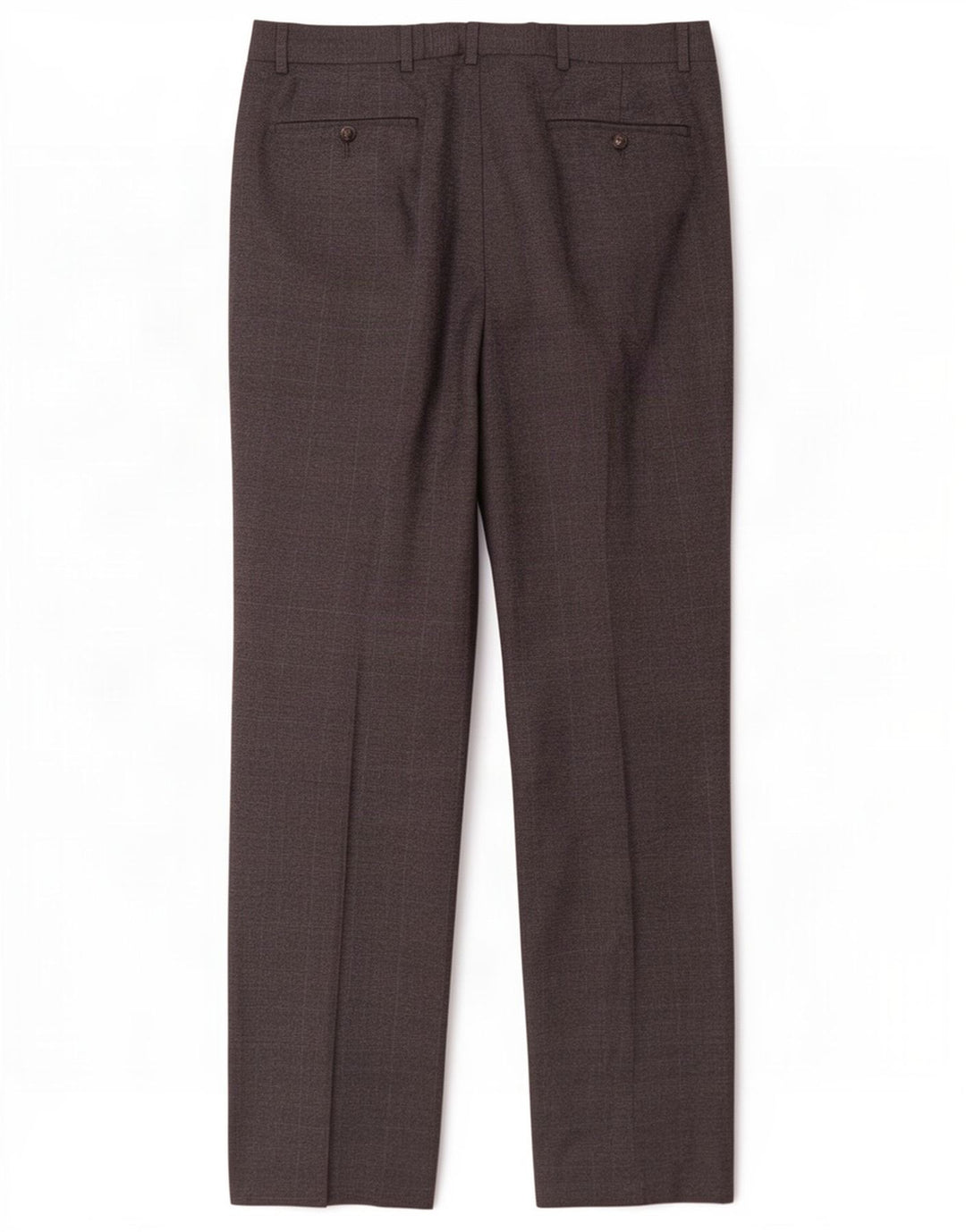 Pantaloni de costum obișnuiți pentru bărbați Marks & Spencer L36 L33 Lână gri Houndstooth