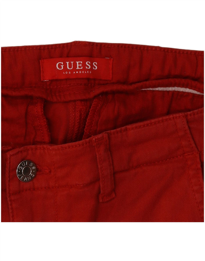 Pantaloni chino subțiri pentru femei Guess L32 L29 roșii