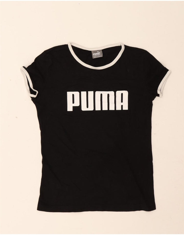 Tricou grafic Puma pentru femei Top UK 8 Small Black Modal