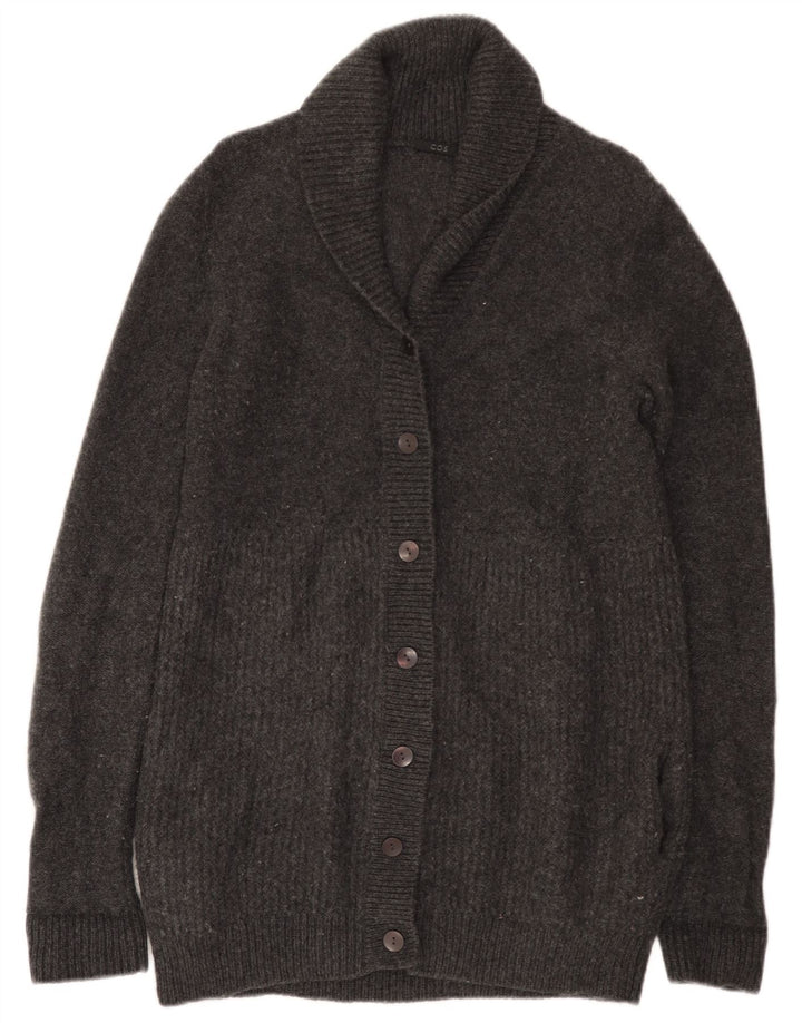 Pulover cardigan pentru femei Cos UK 10, lână gri mică