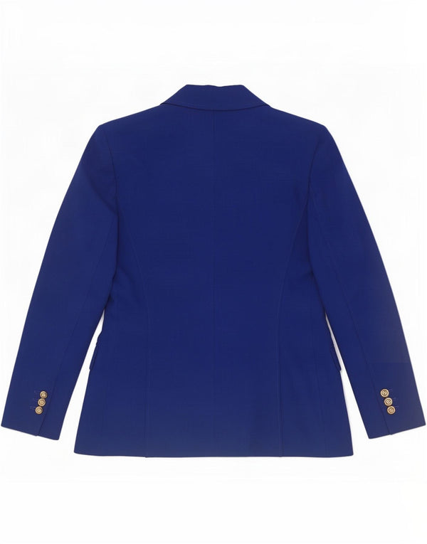 Jachetă Blazer pentru femei Zara, cu două piepturi, UK 12, poliester albastru mediu