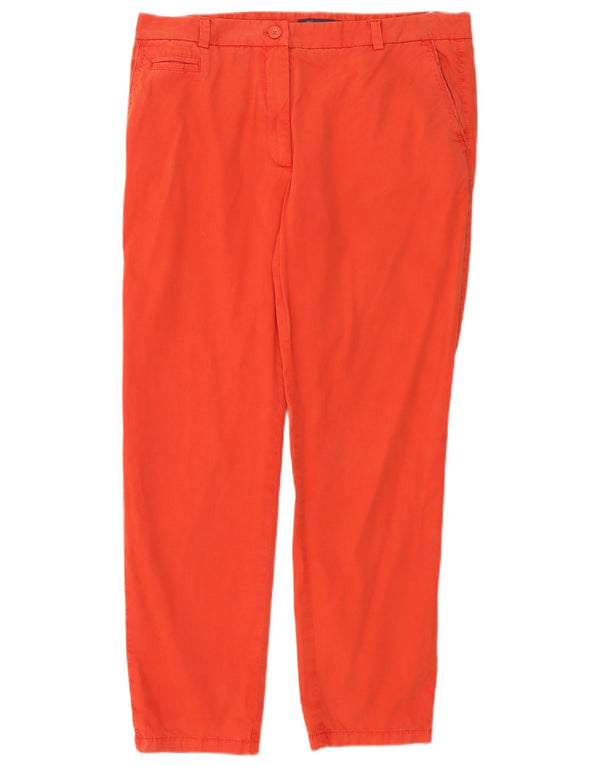 Pantaloni chino drepti pentru femei Marks & Spencer UK 16 Large W36 L30 Orange