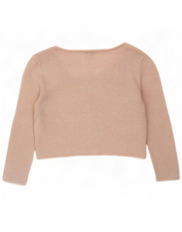 Pulover Topshop pentru femei Crop Cardigan UK 14 Medium Pink Acrilic