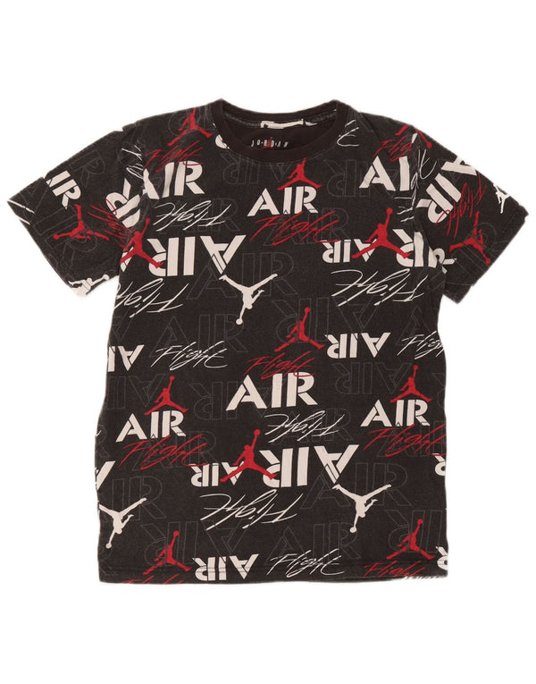 Tricou grafic Jordan pentru băieți Top 13-14 ani XL bumbac negru