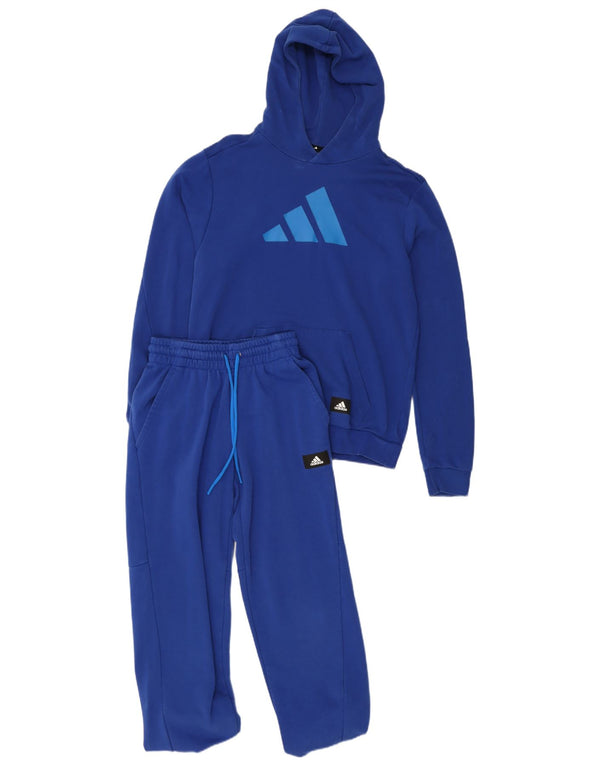 Adidas Mens Graphic Full Tracksuit Small Blue Cotton