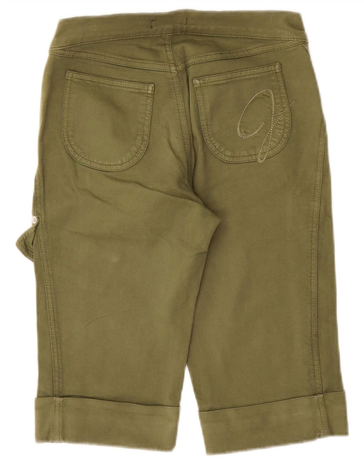 Pantaloni scurti cargo Versace pentru femei IT 38 XS W24 bumbac kaki