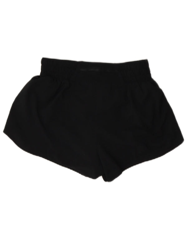 Pantaloni scurți sport Nike Dri Fit pentru femei UK 8 Small Negru Poliester