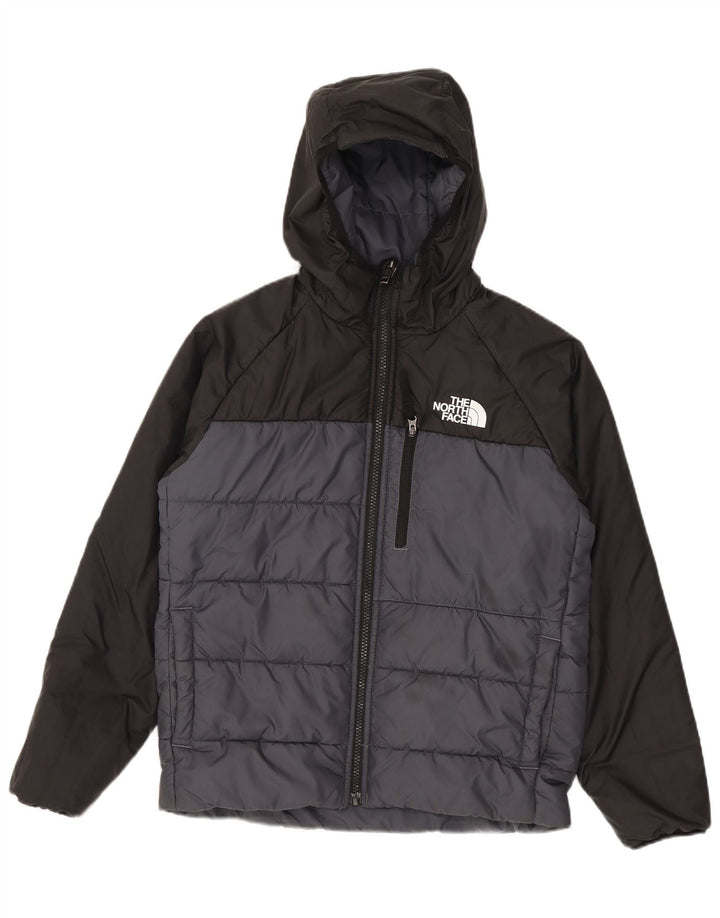 Jachetă căptușită pentru băieți The North Face 11-12 ani, mare, gri, colorblock
