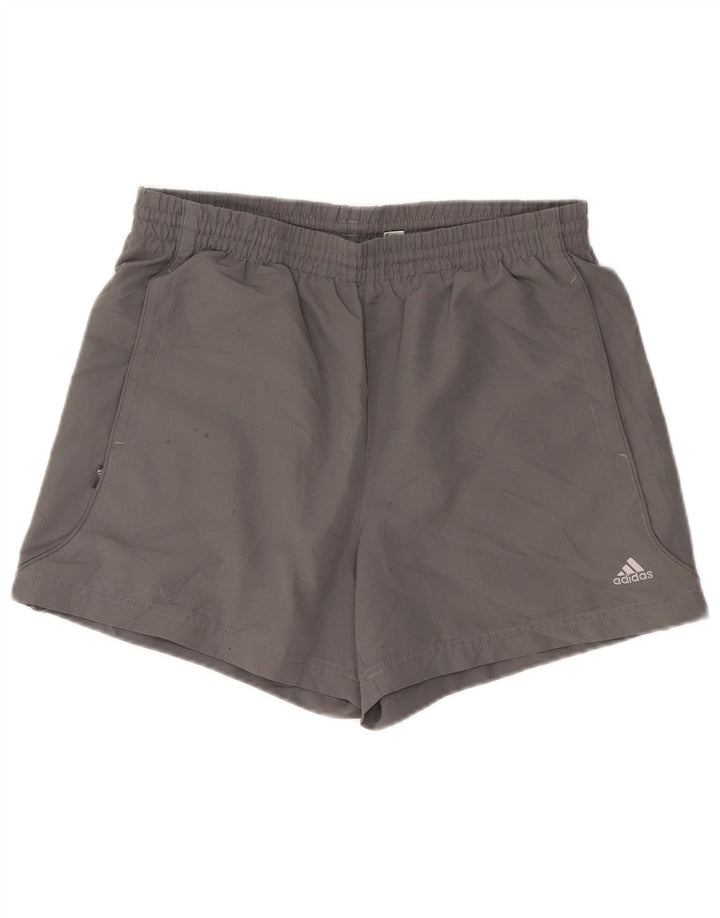 Pantaloni scurți sport pentru bărbați Adidas, gri mediu, poliester