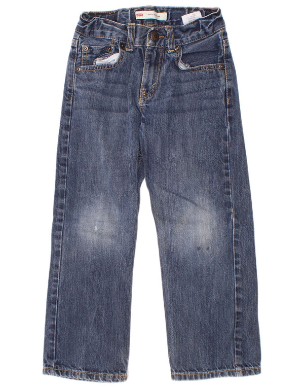 Blugi drepti Levi's Boys 505 Regular Fit 5-6 ani W22 L20 Bumbac albastru