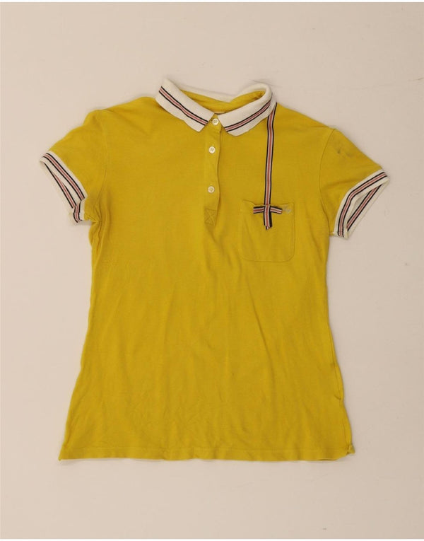 Tricou polo Fay pentru femei UK 12 Galben mediu