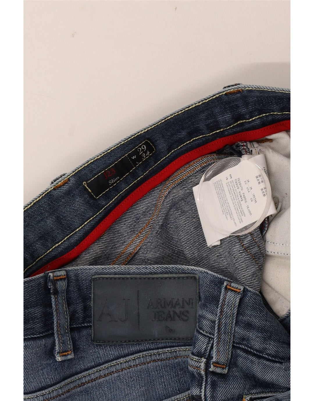 Blugi slim pentru femei Armani W29 L34 Bumbac albastru