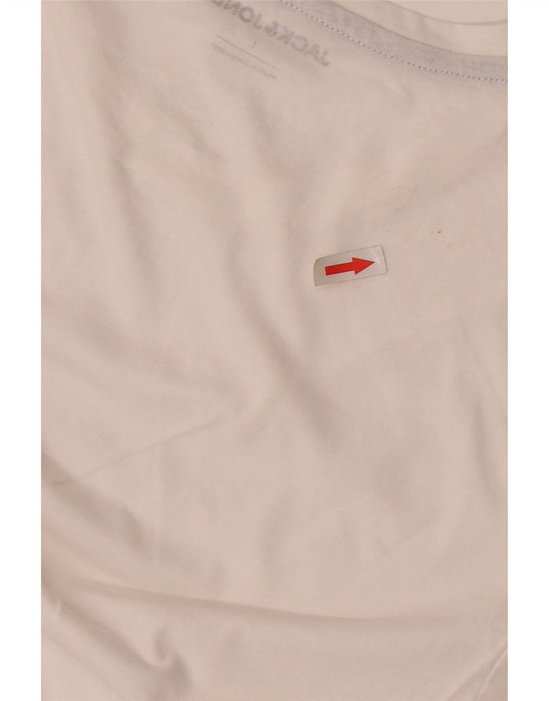 Tricou Jack & Jones pentru bărbați Top mare din bumbac alb