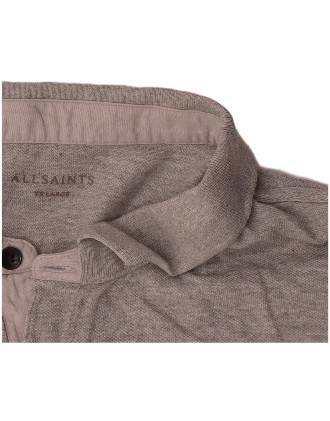 Tricou polo pentru bărbați All Saints 2XL bumbac gri