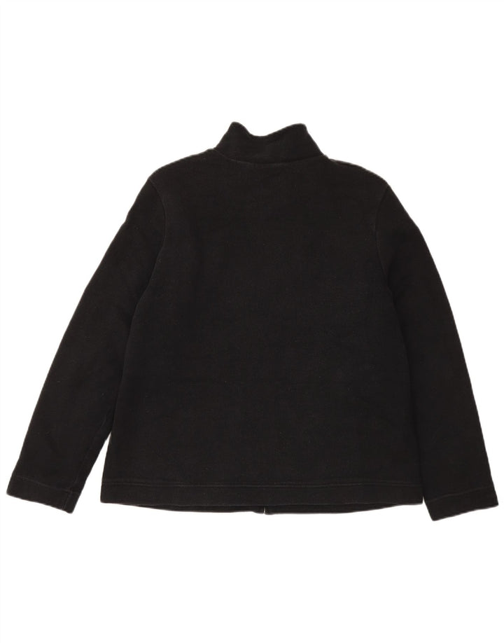 Marks & Spencer pentru femei Sherpa Trening Top Jacket UK 14 Large Black