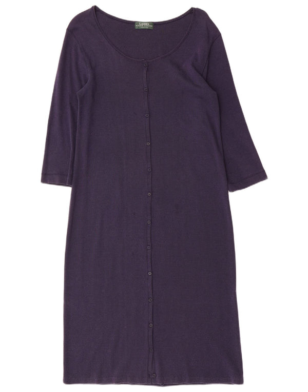 Rochie maxi cu mâneci 3/4 pentru femei Ralph Lauren UK 10 Mic bleumarin