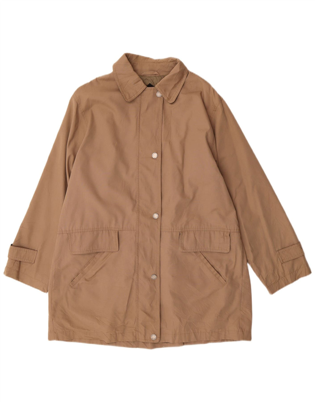 London Fog Pardesiu pentru femei, cu tăiere largă, UK 14, bumbac maro mediu