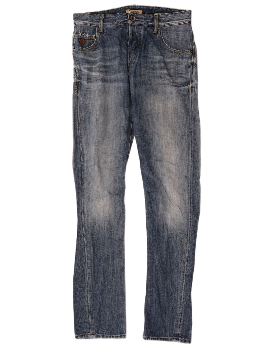 Blugi slim pentru bărbați Guess W30 L34 Bumbac albastru