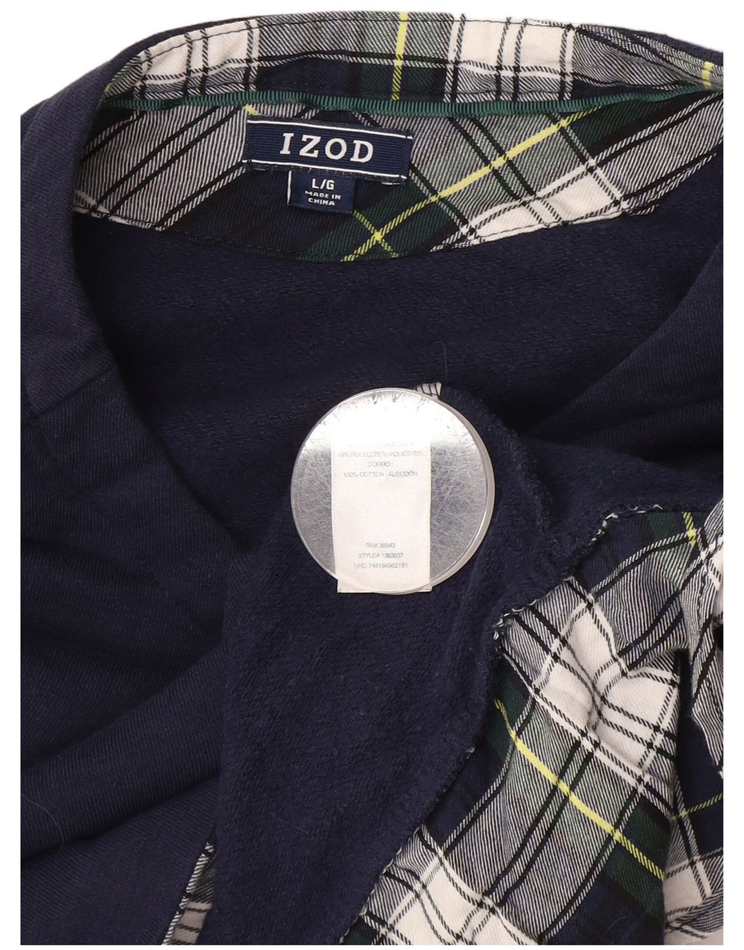 Hanorac pentru femei Izod Pulover UK 16 mare, bleumarin, bumbac