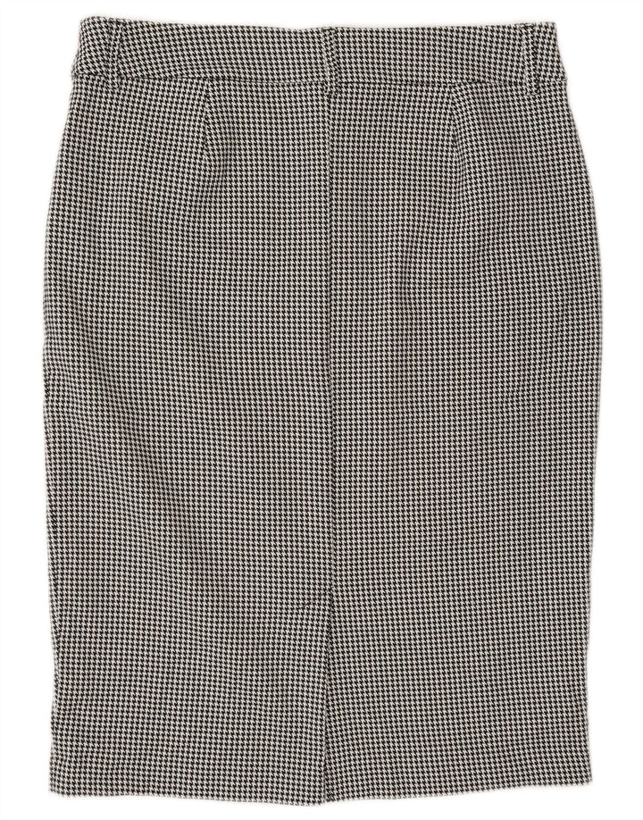 Fusta creion pentru femei Marks & Spencer UK 16 Large W32 Grey Houndstooth