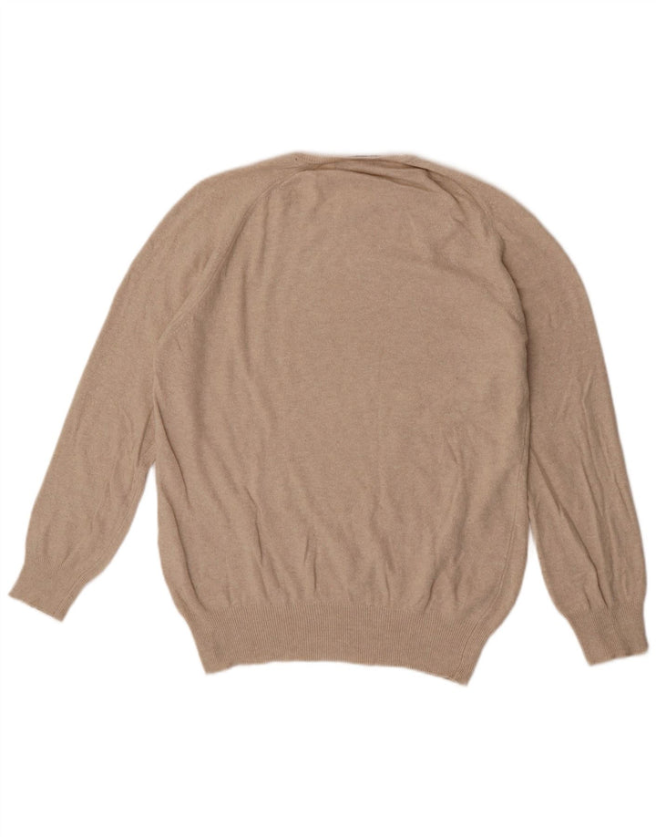 Pulover pentru bărbați Zara, cu gât crew, viscoză, bej mediu