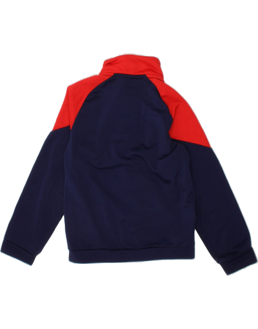 PUMA Boys Graphic Tracksuit Top Jacket 5-6 Years Navy Blue Colourblock Vintage Puma and Second-Hand Puma from Messina Hembry 