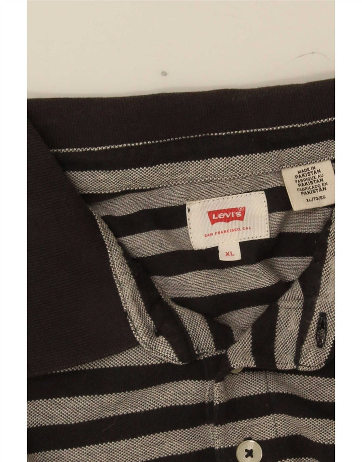 Tricou polo pentru bărbați Levi's XL cu dungi negre