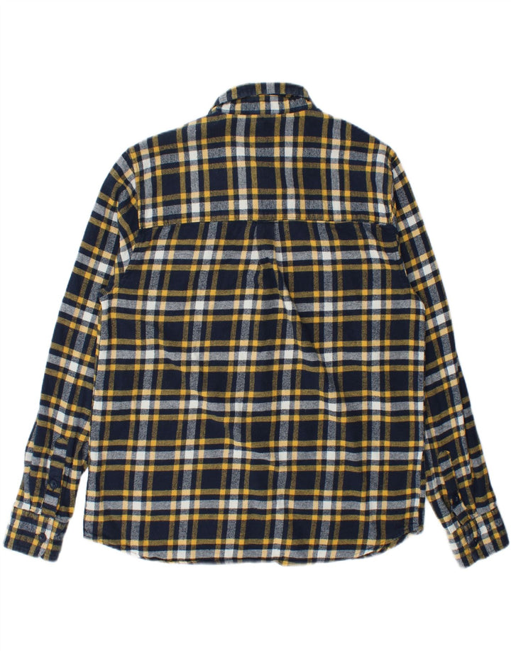 Cămașă de flanel pentru bărbați Mountain Warehouse, bumbac cu carouri, albastru bleumarin mediu