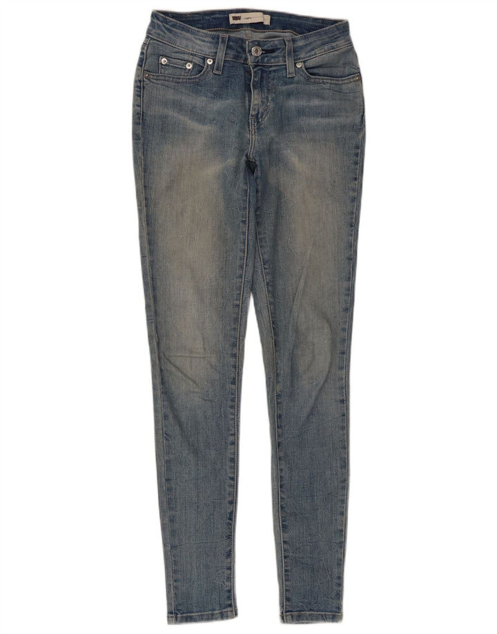 Jeans skinny LEVI'S pentru femei cu jambiere W26 L30 bumbac albastru