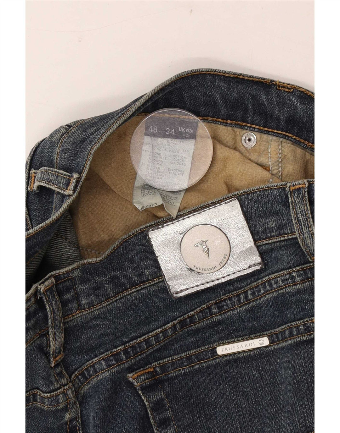 Trussardi Blugi Bootcut pentru Damă W32 L30 Bumbac Albastru