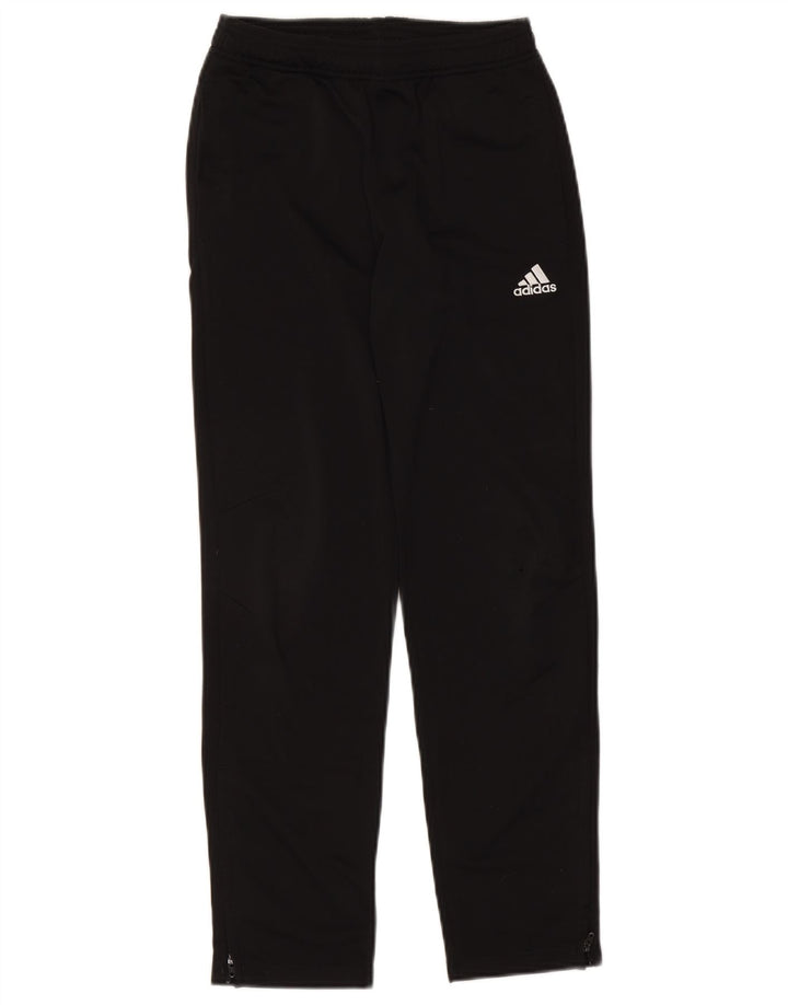 Pantaloni de trening Adidas baieti 11-12 ani poliester negru