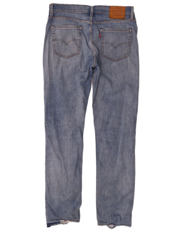 Blugi slim pentru bărbați Levi's Distressed W34 L32 Bumbac albastru