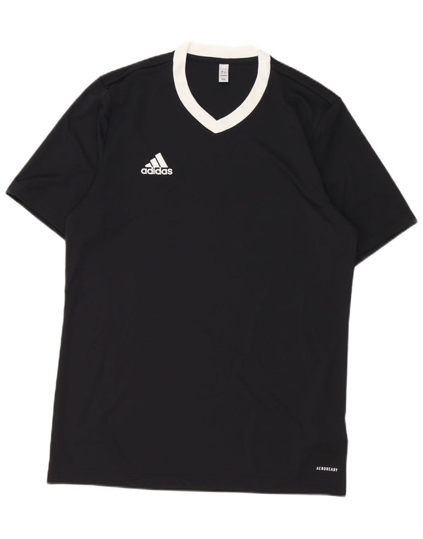 Adidas Mens Aeroready T-Shirt Top Large Black Polyester