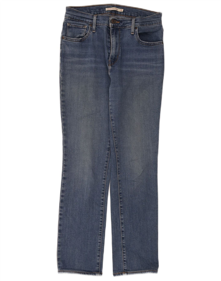 Blugi drepti cu talie mare Levi's 724 pentru femei W28 L28 albastru