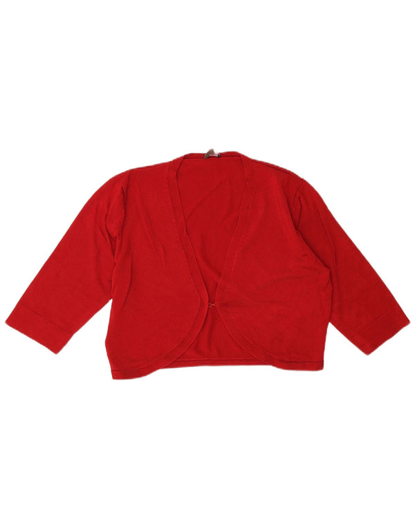 Phase Eight Pulover cardigan cu mâneci 3/4 pentru femei UK 14 Medium Red