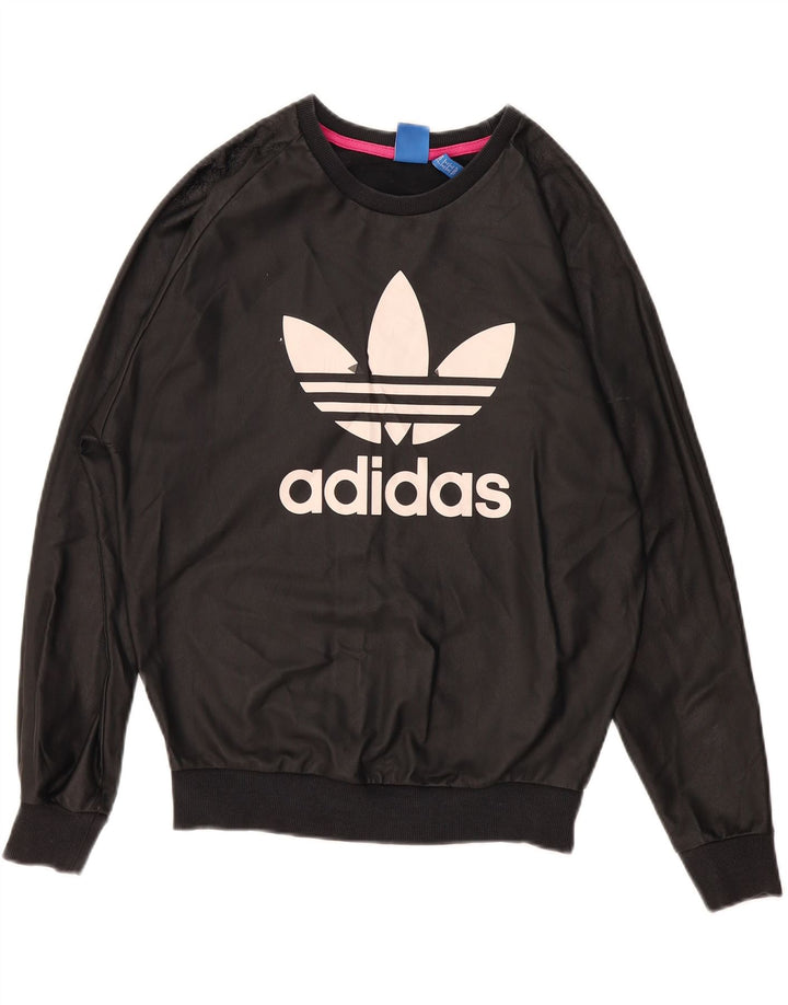 Pulover adidas pentru femei grafic supradimensionat UK 8 mic negru